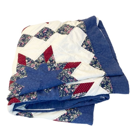 Bedding Vintage Handmade Star Quilt Poshmark